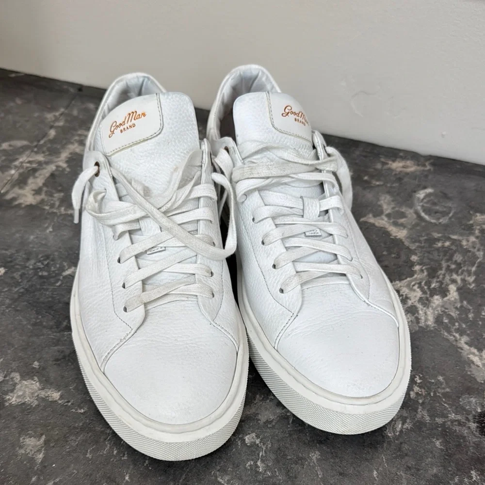 Good Man White Leather Men's Shoes